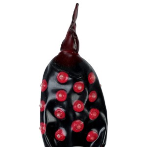 CONDOMERIE - HANDPAINTED NOVELTY CONDOMS BLACK FAKIR XL